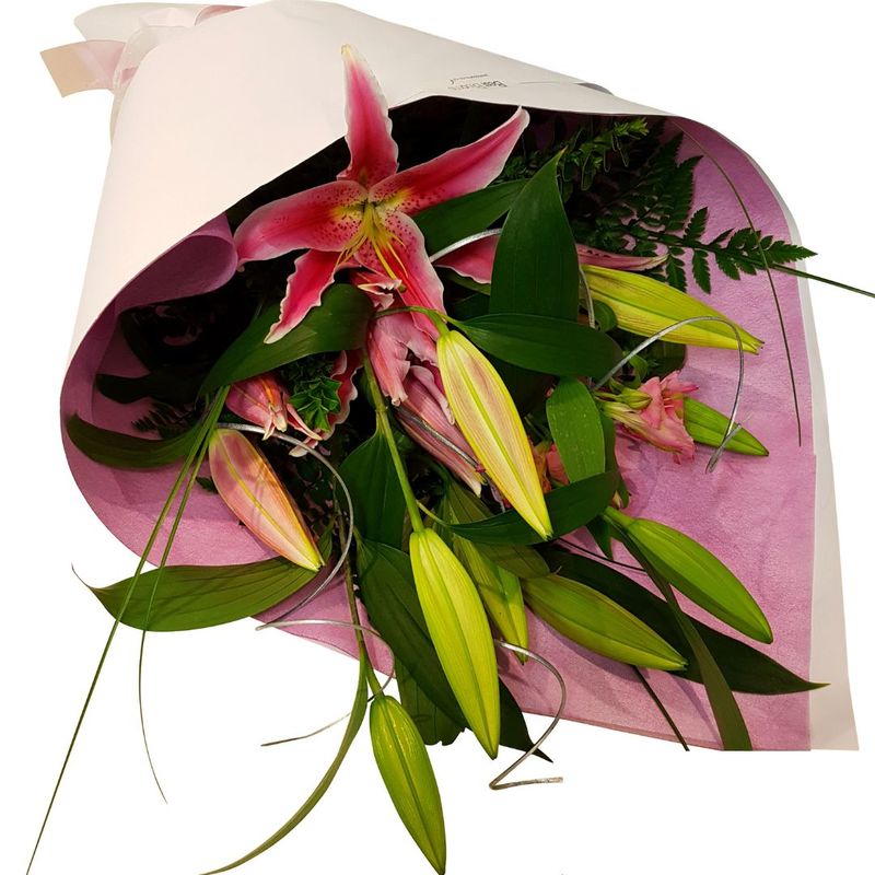 Small Fragrant Pink Lily Bouquet