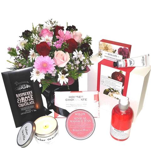raspberry rose indulgent massage hamper auckland New Zealand