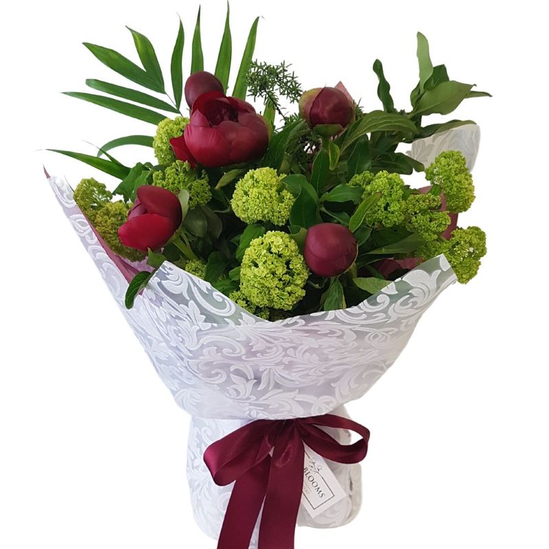 Small Rich and Luscious Red Peony Bouquet