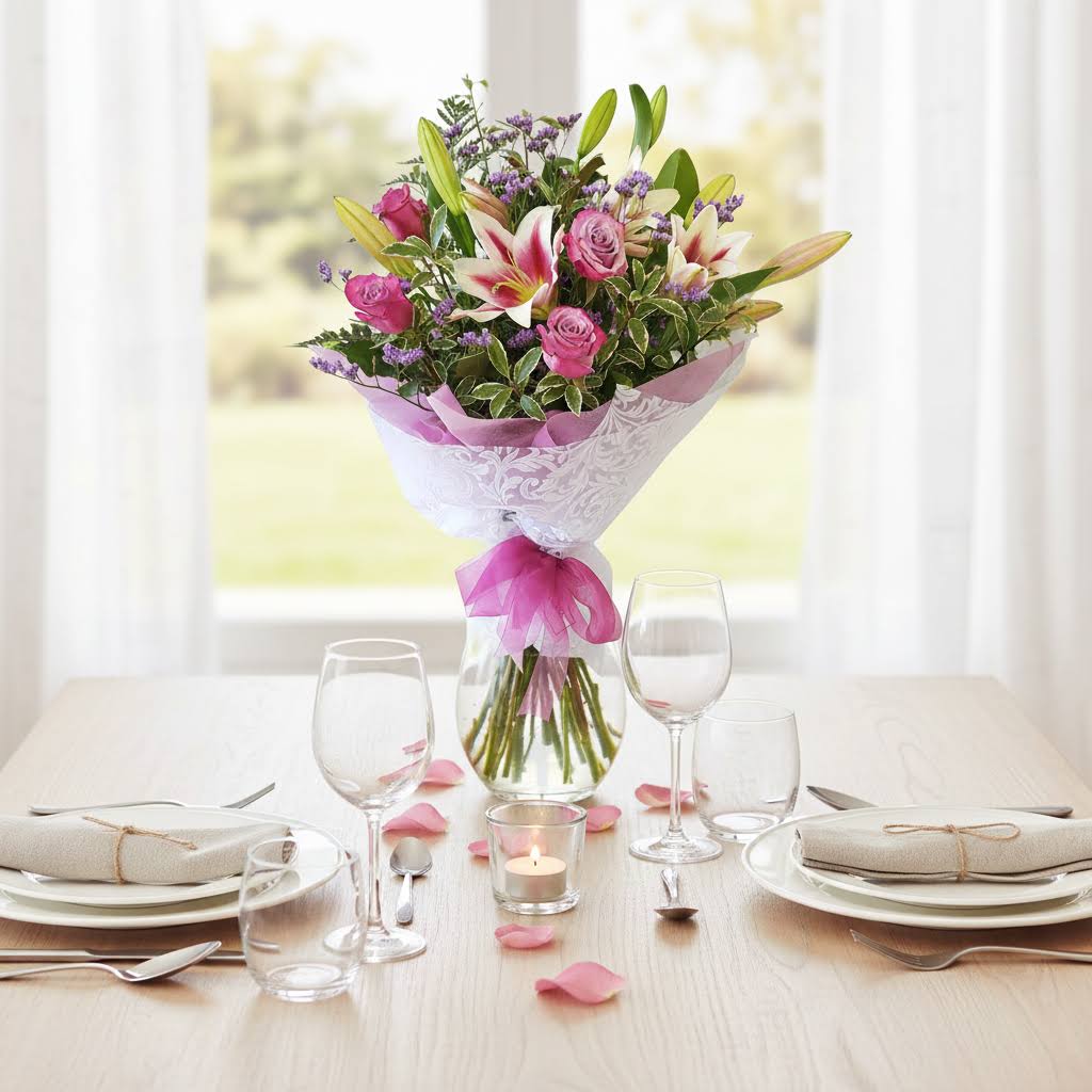 Sweetheart Bouquet Sweetheart bouquet in lunch time scene