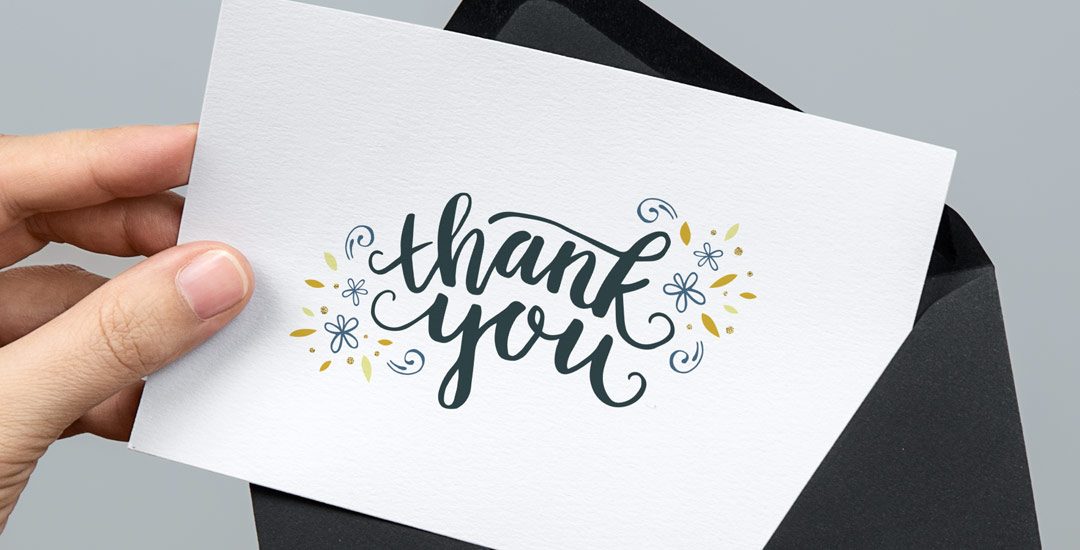 Thank you card