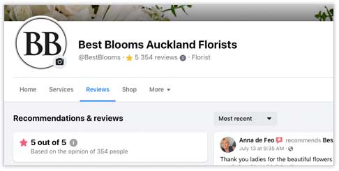 Best Blooms Auckland Florist - Facebook Reviews